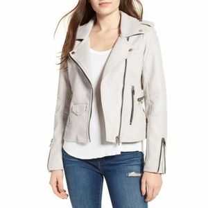 Asymmetrical Blank NYC faux leather moto jacket